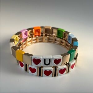 Roxanne Assoulin Rainbow Hearts Bracelets